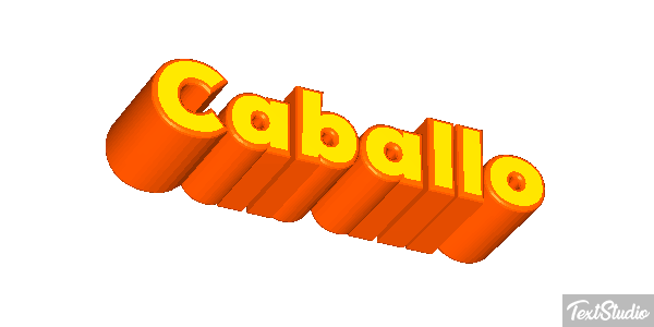 Caballo テキスト効果