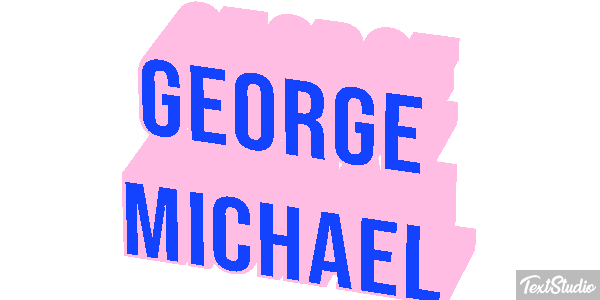 George Michael Text effect