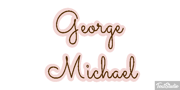 George Michael Text effect