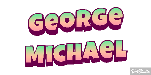 George Michael Text effect