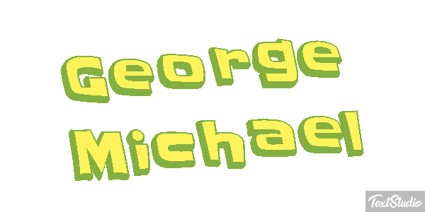 George Michael Text effect