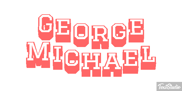 George Michael Text effect