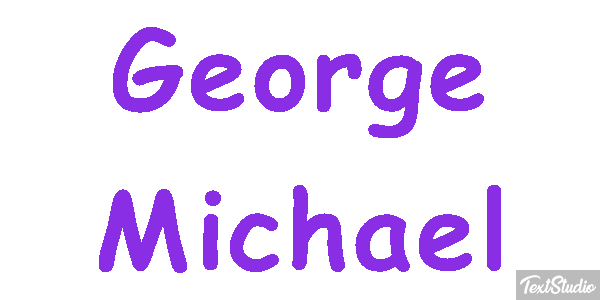 George Michael Text effect