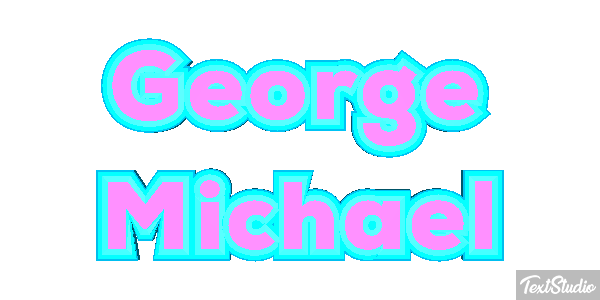 George Michael Text effect