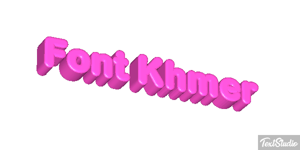 Font Khmer Text effect