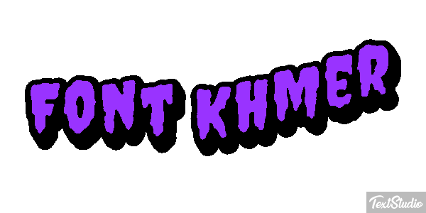 Font Khmer Text effect