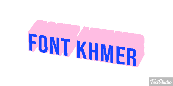 Font Khmer Text effect