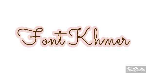 Font Khmer Text effect
