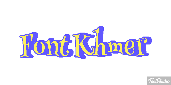 Font Khmer Text effect