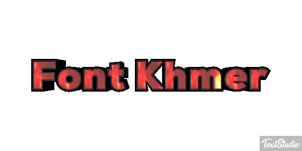 Font Khmer Text effect