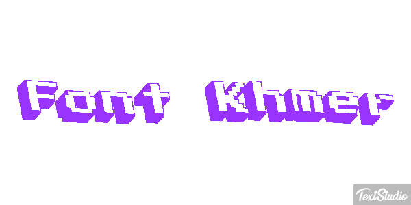 Font Khmer Text effect
