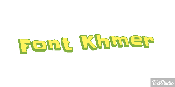 Font Khmer Text effect