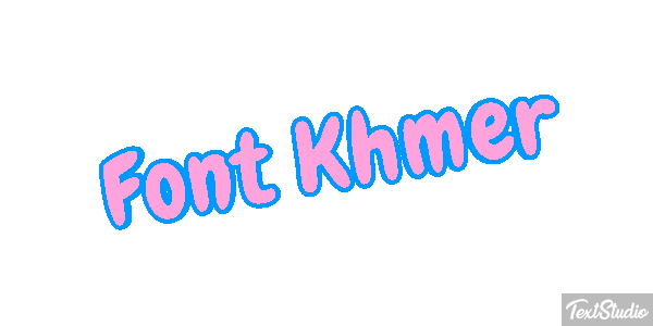 Font Khmer Text effect