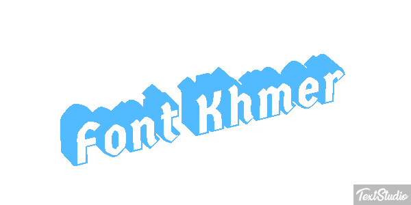 Font Khmer Text effect
