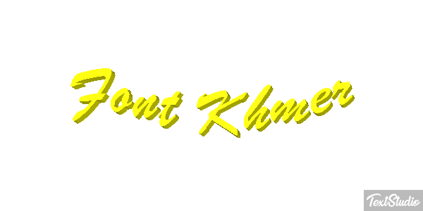 Font Khmer Text effect