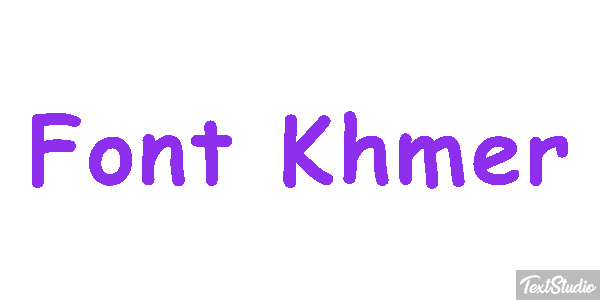 Font Khmer Text effect