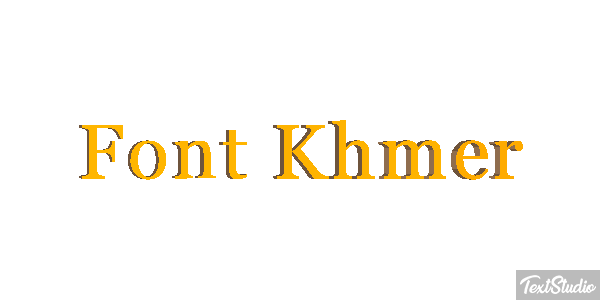Font Khmer Text effect