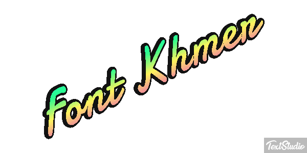 Font Khmer Text effect