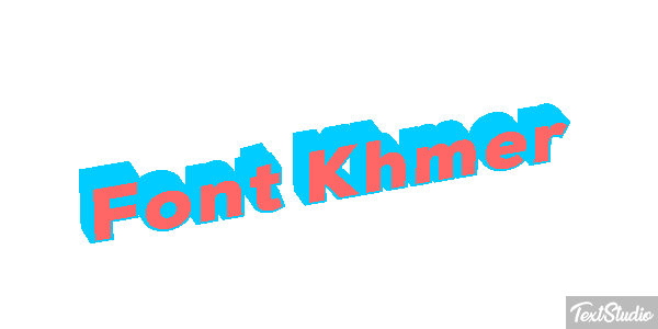Font Khmer Text effect