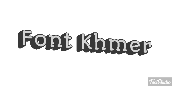 Font Khmer Text effect