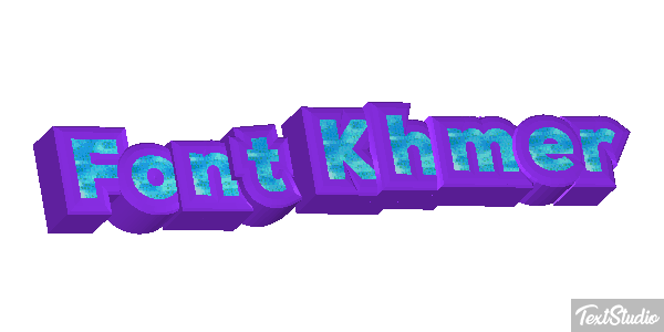 Font Khmer Text effect