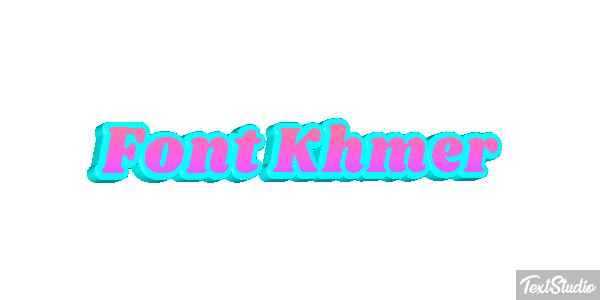 Font Khmer Text effect