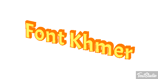 Font Khmer Text effect