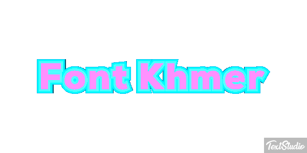 Font Khmer Text effect