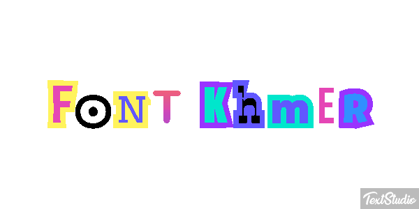 Font Khmer Text effect