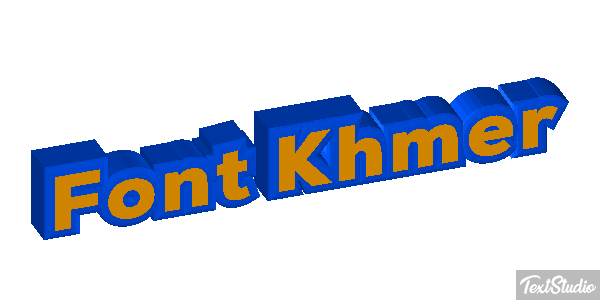 Font Khmer Text effect