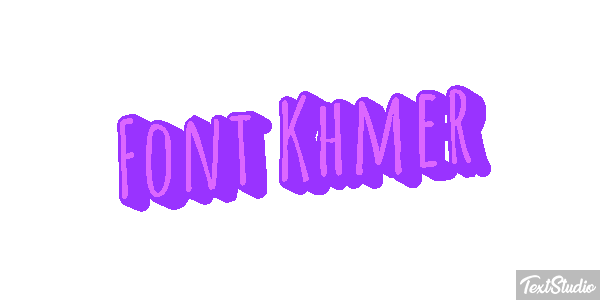 Font Khmer Text effect