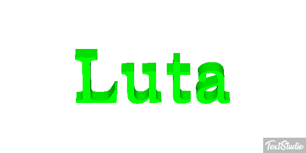Luta Effetto testo