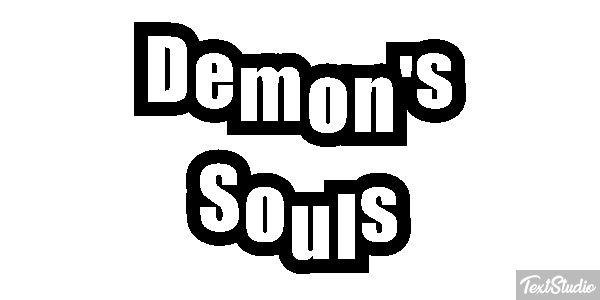 Demon's Souls Efecto de texto