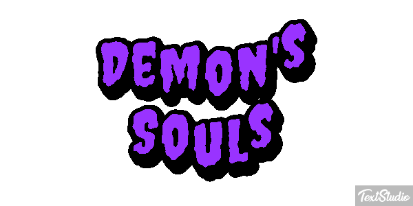 Demon's Souls Efecto de texto