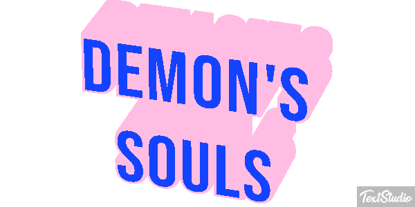 Demon's Souls Efecto de texto
