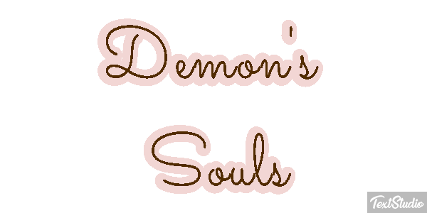 Demon's Souls Efecto de texto