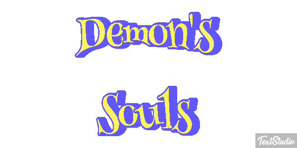 Demon's Souls Efecto de texto
