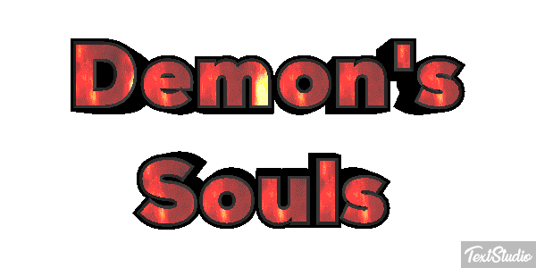 Demon's Souls Efecto de texto