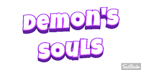 Demon's Souls Efecto de texto