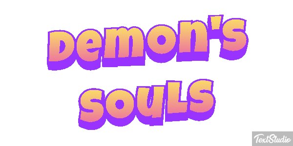 Demon's Souls Efecto de texto