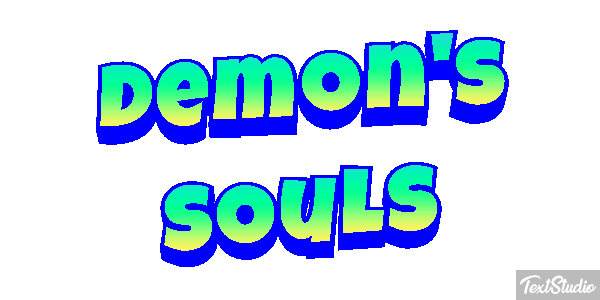 Demon's Souls Efecto de texto