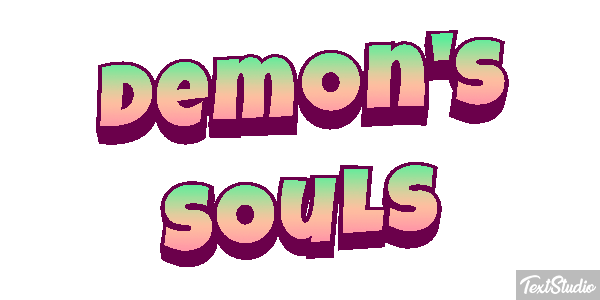 Demon's Souls Efecto de texto