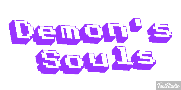 Demon's Souls Efecto de texto