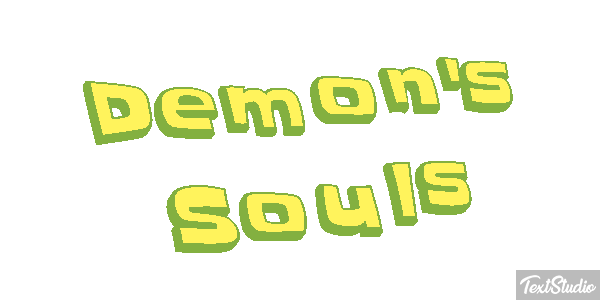 Demon's Souls Efecto de texto