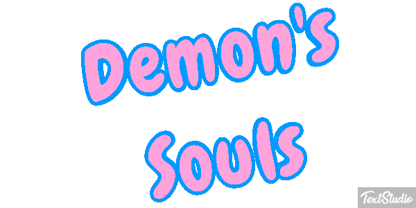 Demon's Souls Efecto de texto