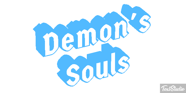 Demon's Souls Efecto de texto
