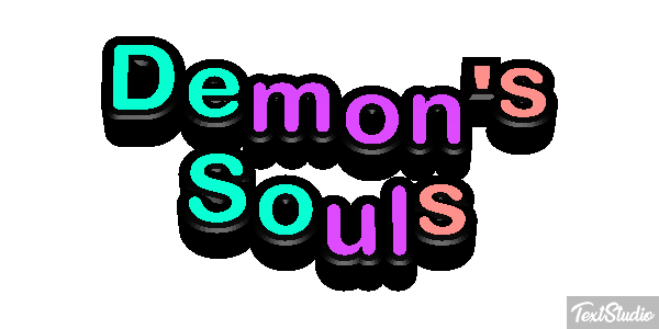 Demon's Souls Efecto de texto