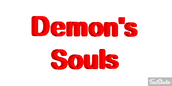 Demon's Souls Efecto de texto