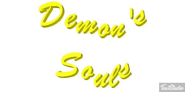 Demon's Souls Efecto de texto