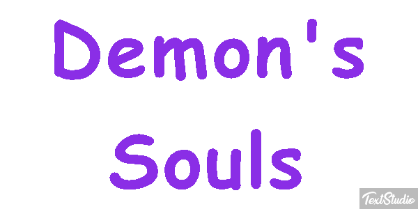 Demon's Souls Efecto de texto
